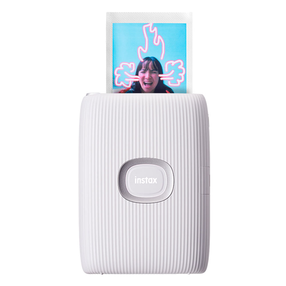 Impresora Fujifilm Instax mini Link 2 para smartphones, conexión bluetooth, recargable, tamaño de impresión 6.2 cm × 4.6 cm, blanco