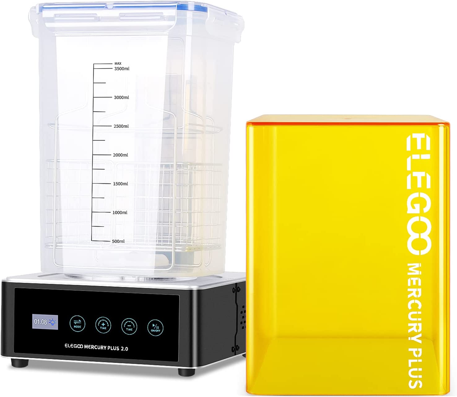 Imagen 2 del producto Máquina de postproceso Elegoo Mercury Plus 2.0 luz UV 405nm, LED indicador