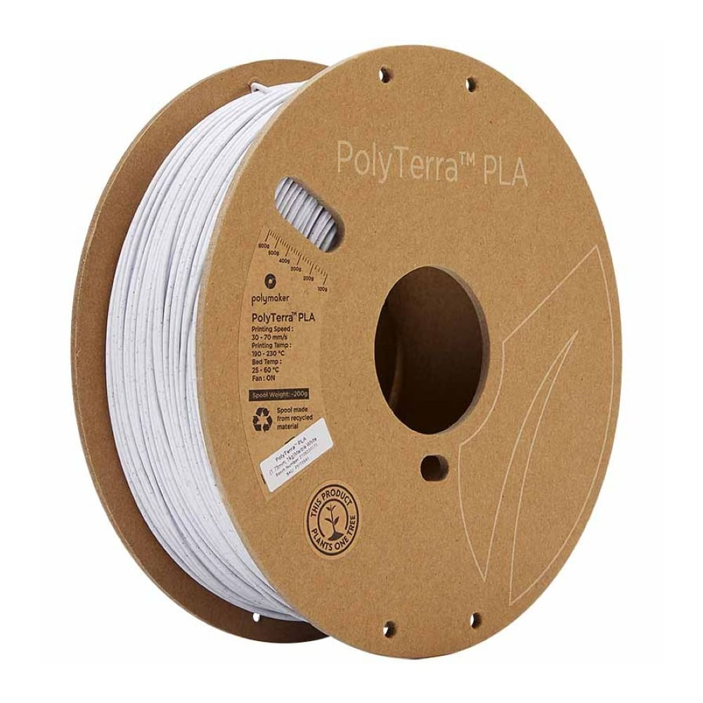 Imagen 1 del producto Filamento PolyTerra PLA Blanco Mármol 175mm 1Kg