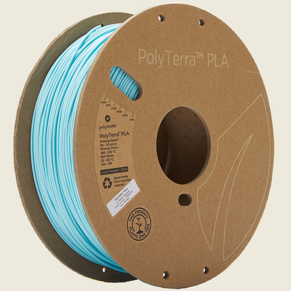 Imagen 2 del producto Filamento PolyTerra PLA Hielo pastel 175mm 1Kg