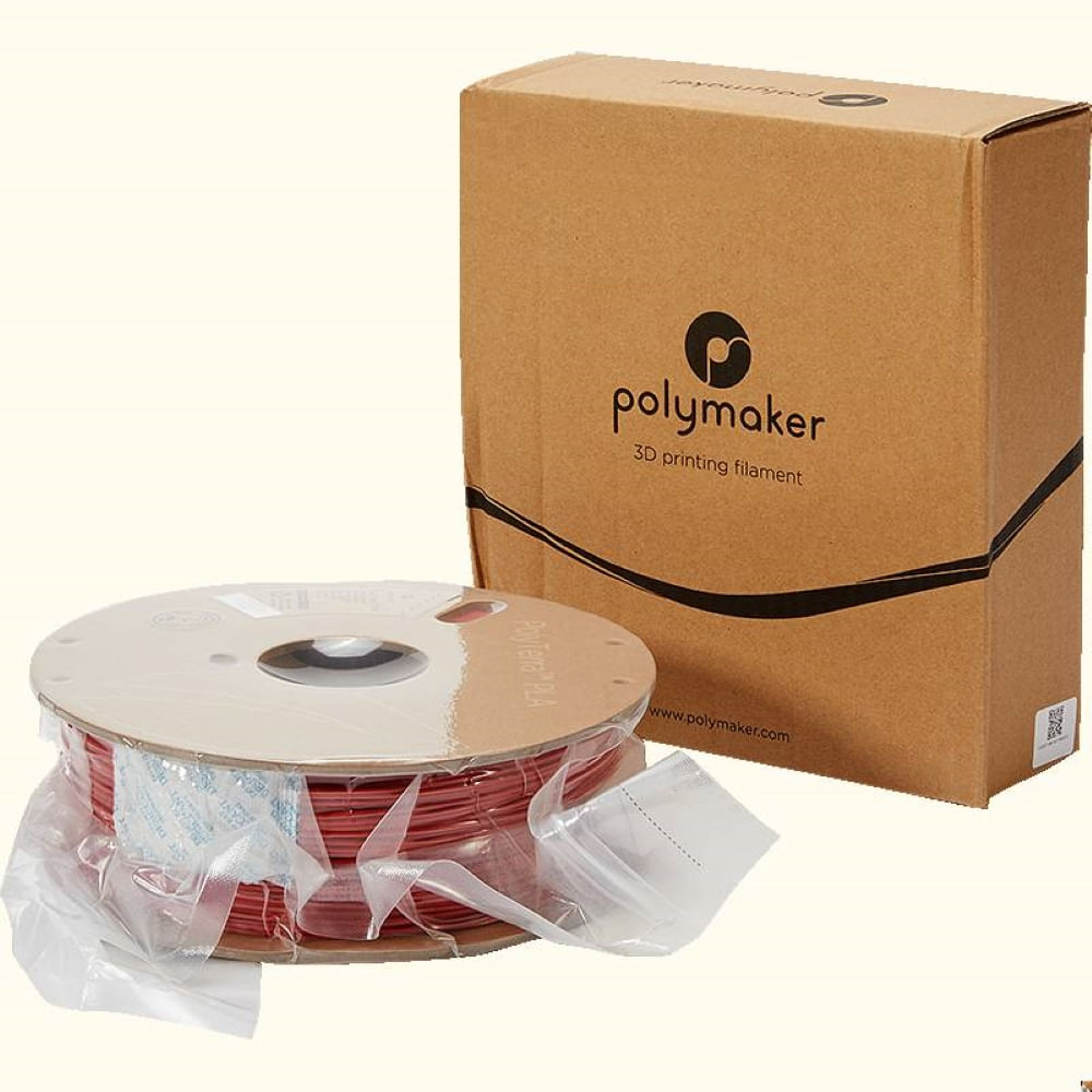 Imagen 2 del producto Filamento PolyTerra PLA Rojo militar 175mm 1Kg