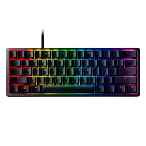 Teclado gamer Razer Huntsman mini Opto mecánico, alámbrico, conexión usb, luces Chroma RGB
