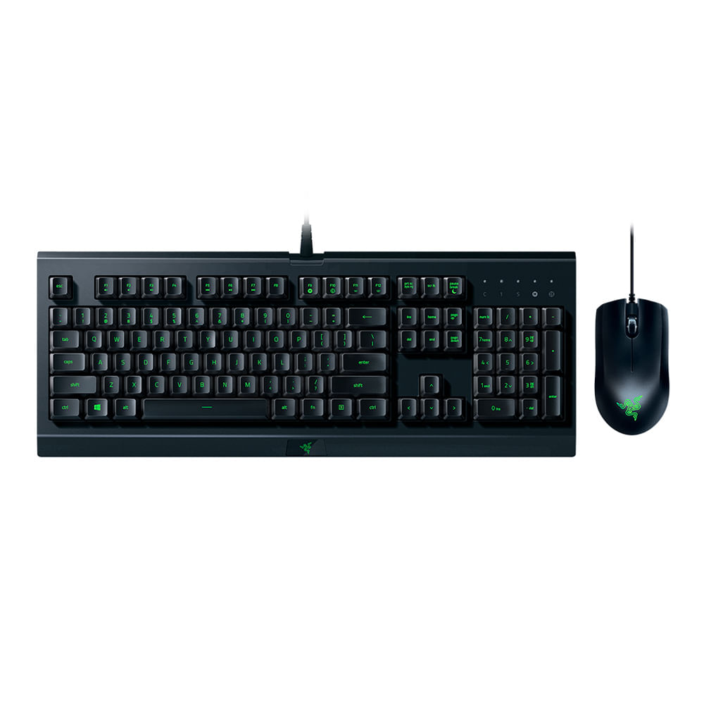 Kit Razer: Teclado Cyonsa Lite membrana, alámbrico, conexión usb + Mouse Abyssus Lite SP conexión usb, luces Chroma RGB