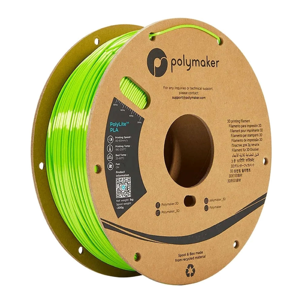 Imagen 1 del producto Filamento PolyLite PLA Verde Sedoso