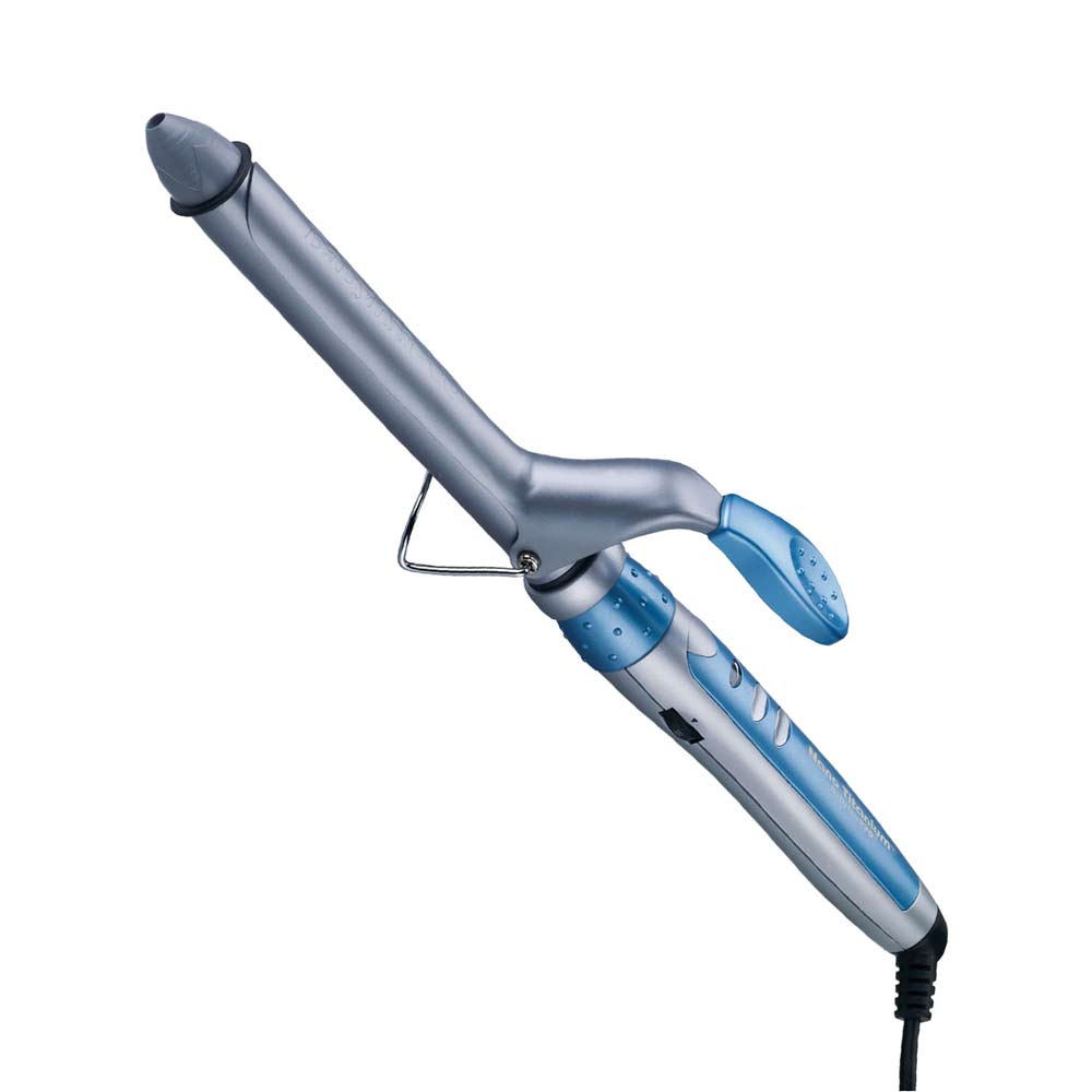 Rizador de cabello Babyliss Pro Nano Titanium placas de nano titanium, cilindro de 19 mm, azul acero
