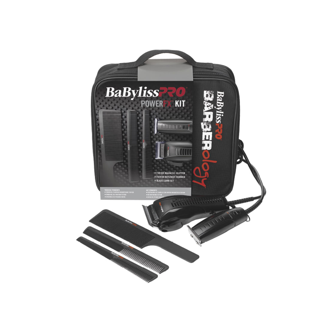 Kit Profesional Barberology, Cortadora Power Fx  y Patillera Original Fx