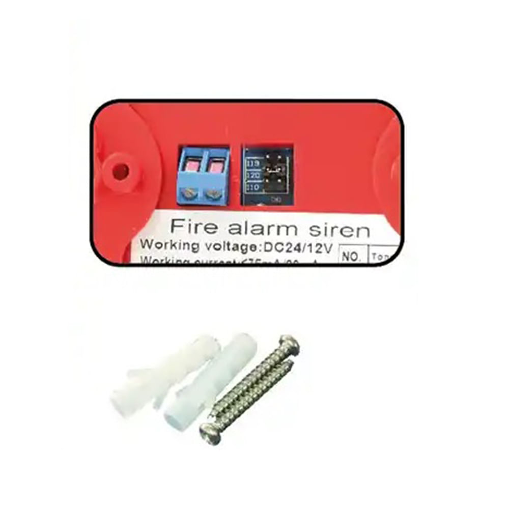 Imagen 2 del producto Sirena strobo Opalux GL-14N LED, 90DB, 76 flash por minuto,  12 - 24V, rojo