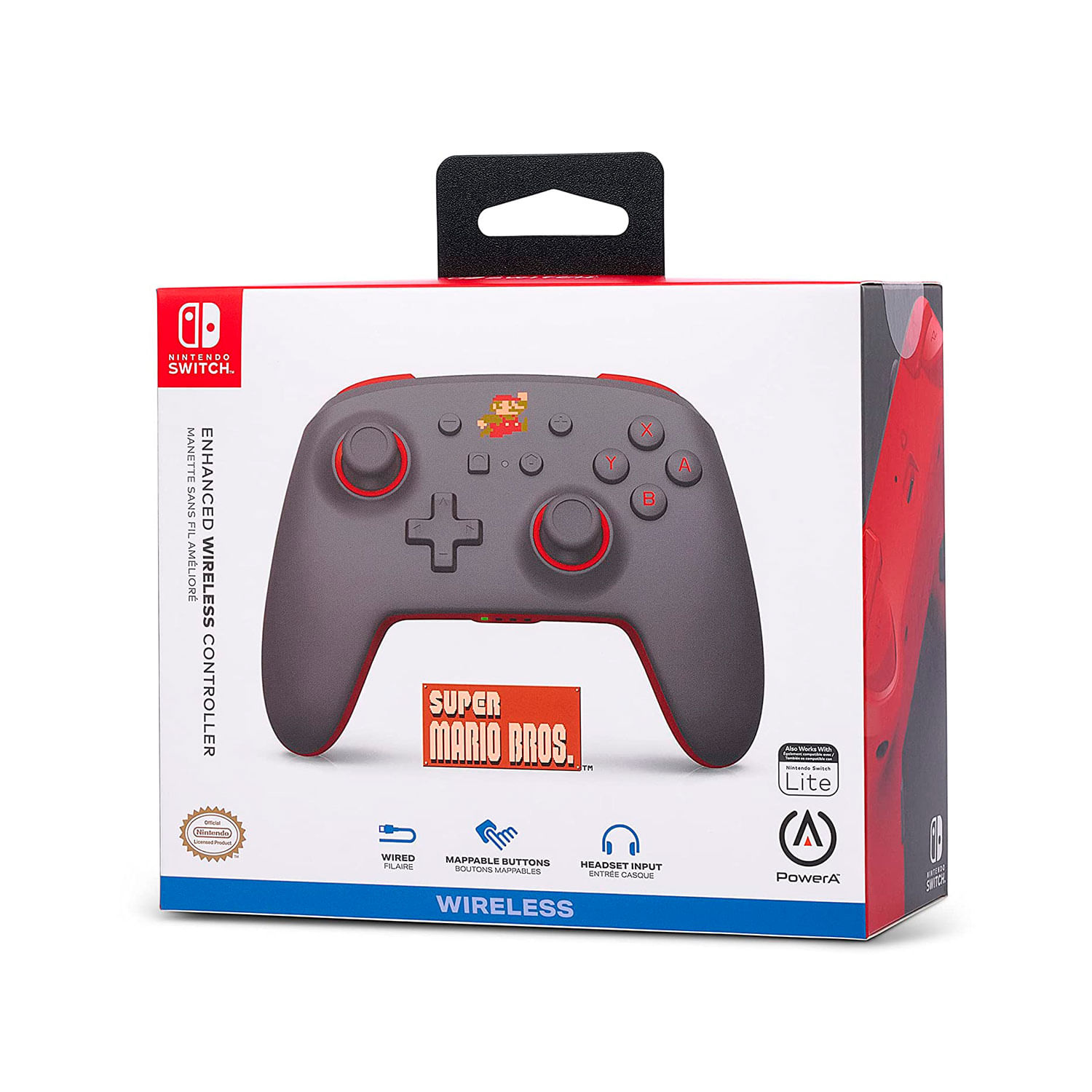 Imagen 1 del producto PowerA Enhanced Wireless Controller Dungeon Jump Mario Nintendo Switch