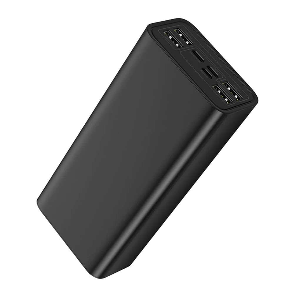 Imagen 2 del producto Batería externa Baseus 30000 mAh, 65W para laptops y macbooks, carga rápida 3A, cable USB Tipo-C a USB Tipo-C, negro