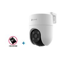 Cámara Seguridad Wifi Ezviz H8C Smart 1080P 360° + Micro SD 256GB