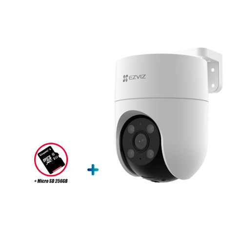 Cámara Seguridad Wifi Ezviz H8C Smart 1080P 360° + Micro SD 256GB