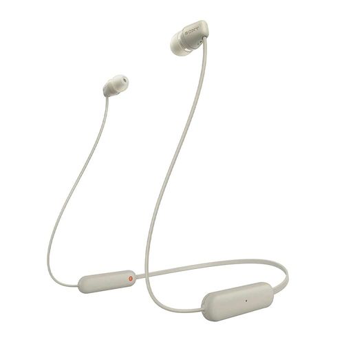 Audífonos bluetooth in ear Sony WI-C100 IPX4, micrófono incorporado, máx. 25 horas, control de volumen, taupe