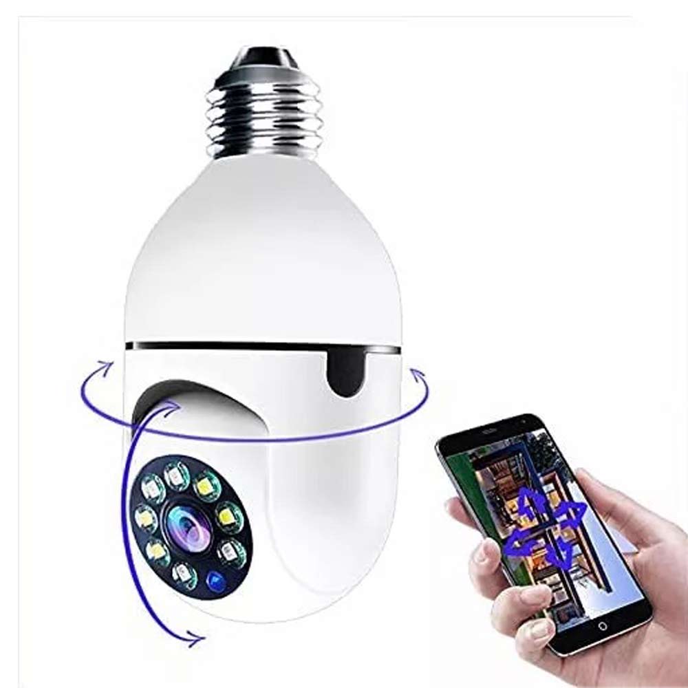 Imagen 1 del producto Foco con cámara Genérico wifi, 1080P, vista panorámica 360°