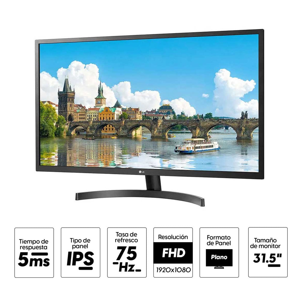 Imagen 2 del producto Reacondicionado:Monitor plano 31.5"" LG 32MN600P-B Panel IPS, FHD, 5ms, 75 Hz, FreeSync