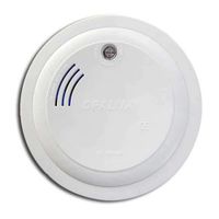 Detector de humo Opalux Slim IP20 con batería, dual 9VDC 220VAC
