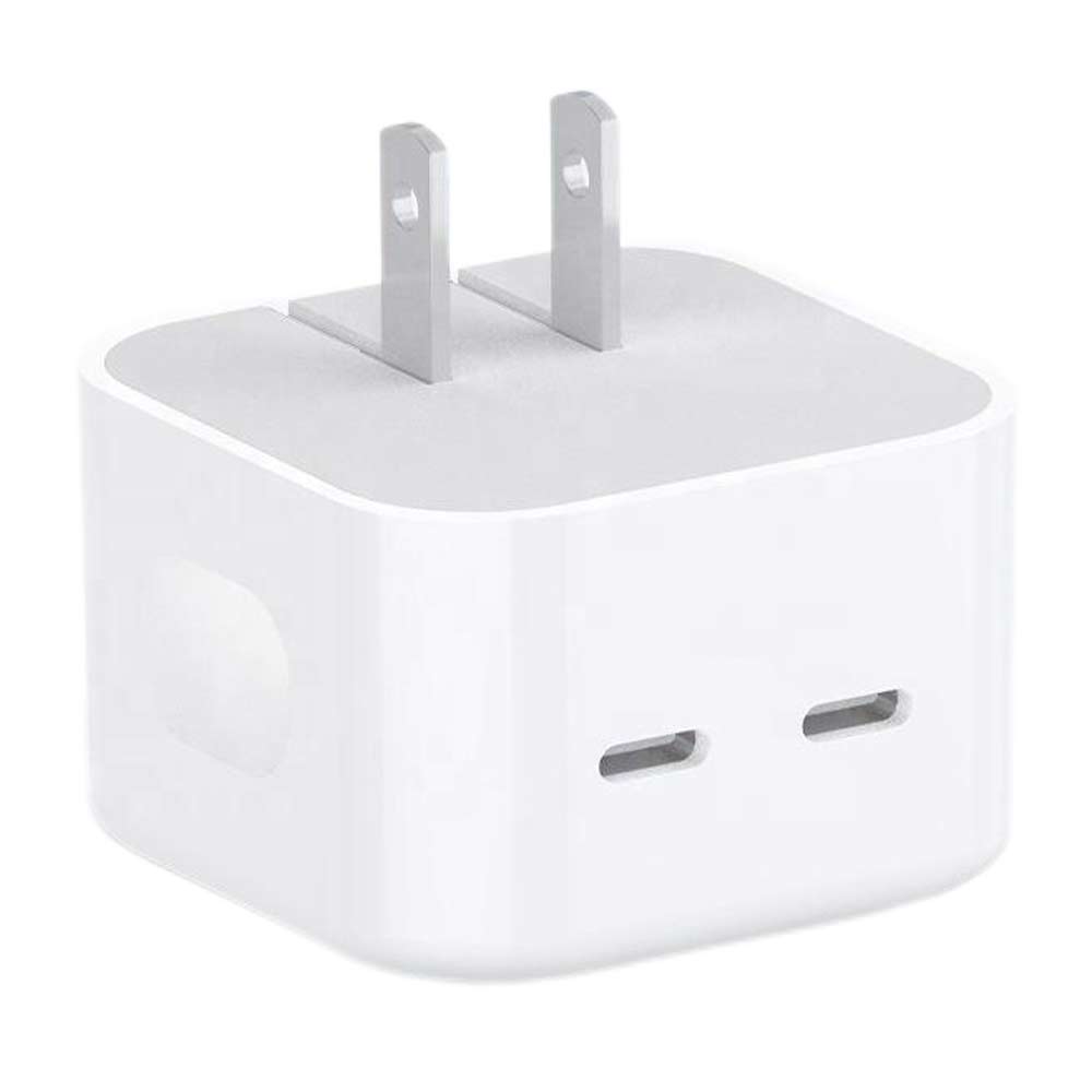 Imagen 1 del producto Cargador de pared iBox 2 puertos tipo C, 35W, carga rápida, blanco