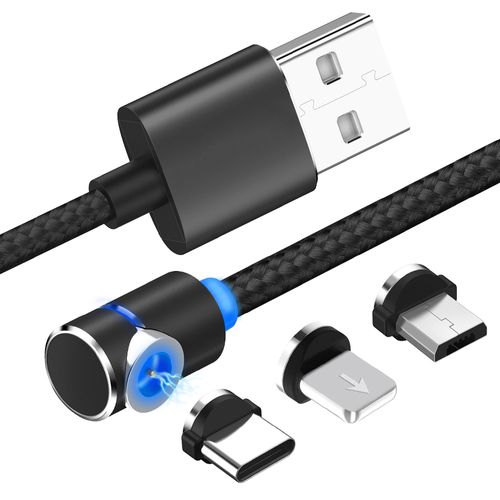 Cable magnético iBox multi entrada (Lightning/TipoC/Micro USB) a USB