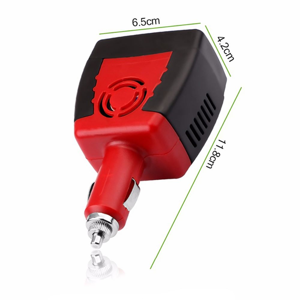Imagen 2 del producto Inversor de Corriente Para Auto De 12v A 220v Usb 150w cargador 21A