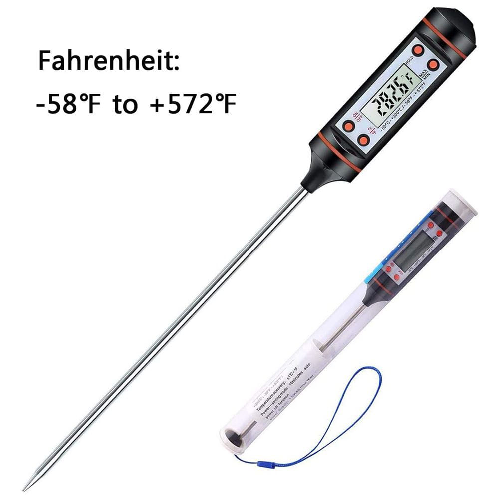 Imagen 2 del producto Termómetro digital Genérico S0341M1  temperaturas -50 °C + 300 °C, 38.5 cm, usa batería, negro
