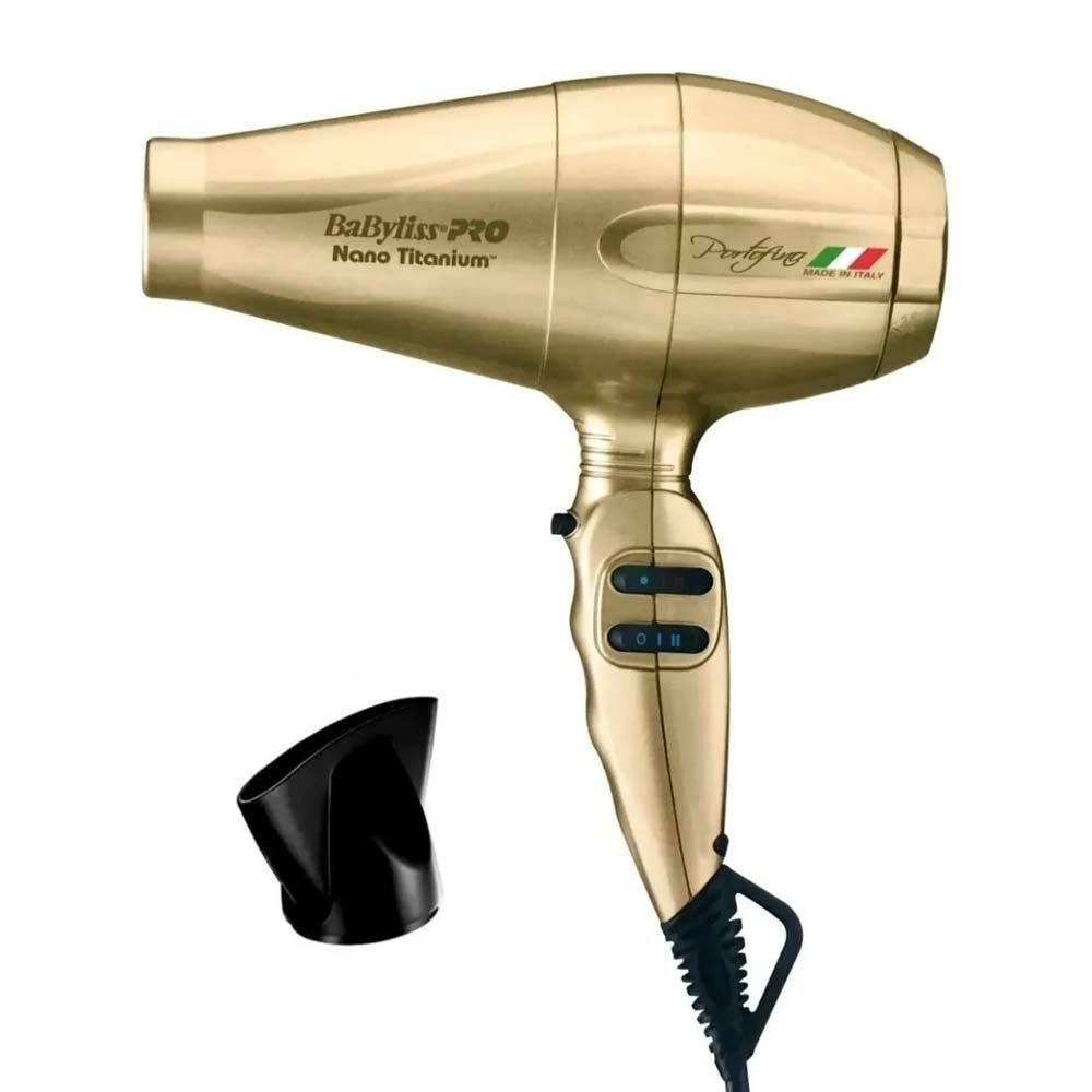 Imagen 2 del producto Secador de cabello Babyliss Pro Portofino 2000W, 2 niveles de velocidad, 3 niveles de temperatura, dorado