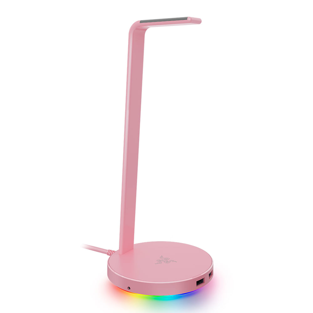 Imagen 1 del producto Soporte Razer para audífonos V2 Chroma USB 3.1 Hub, quartz