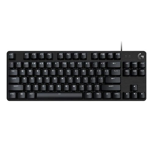 Teclado gamer Logitech G413 TKL SE mecánico, alámbrico, negro