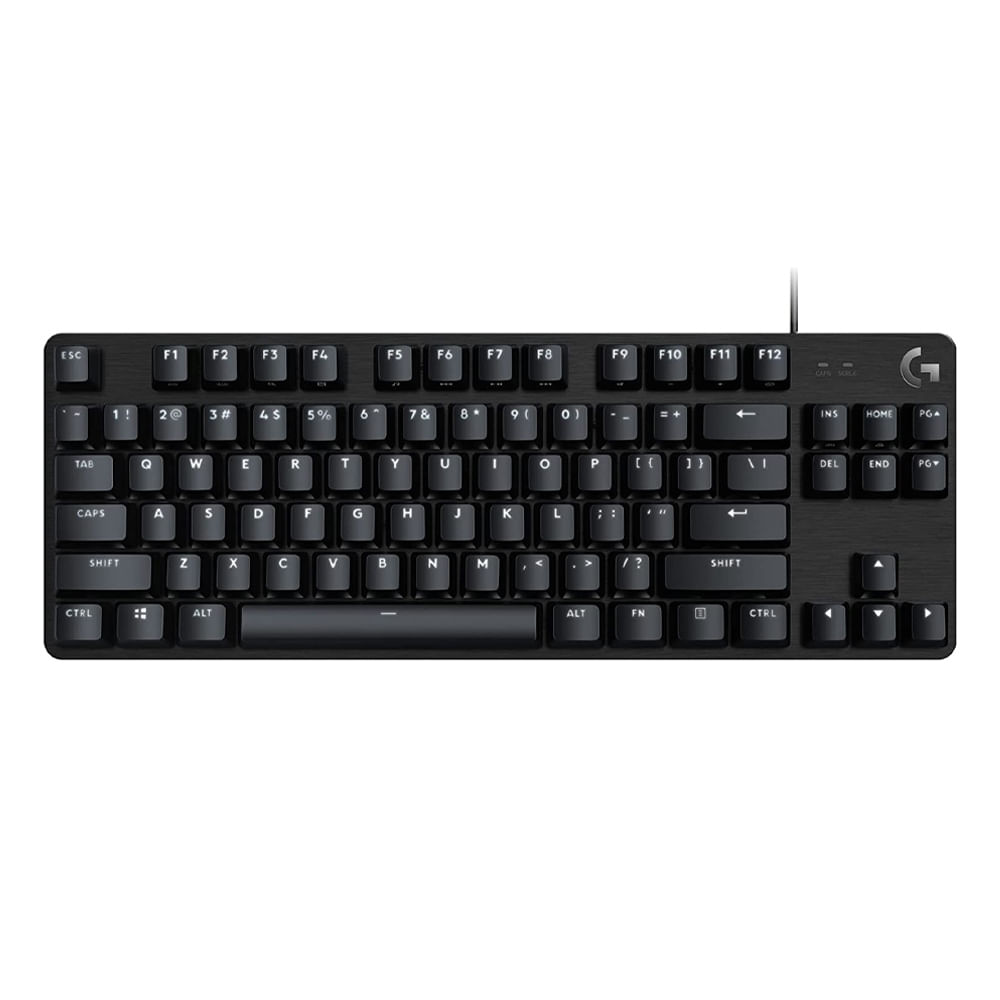 Teclado gamer Logitech G413 TKL SE mecánico, alámbrico, negro