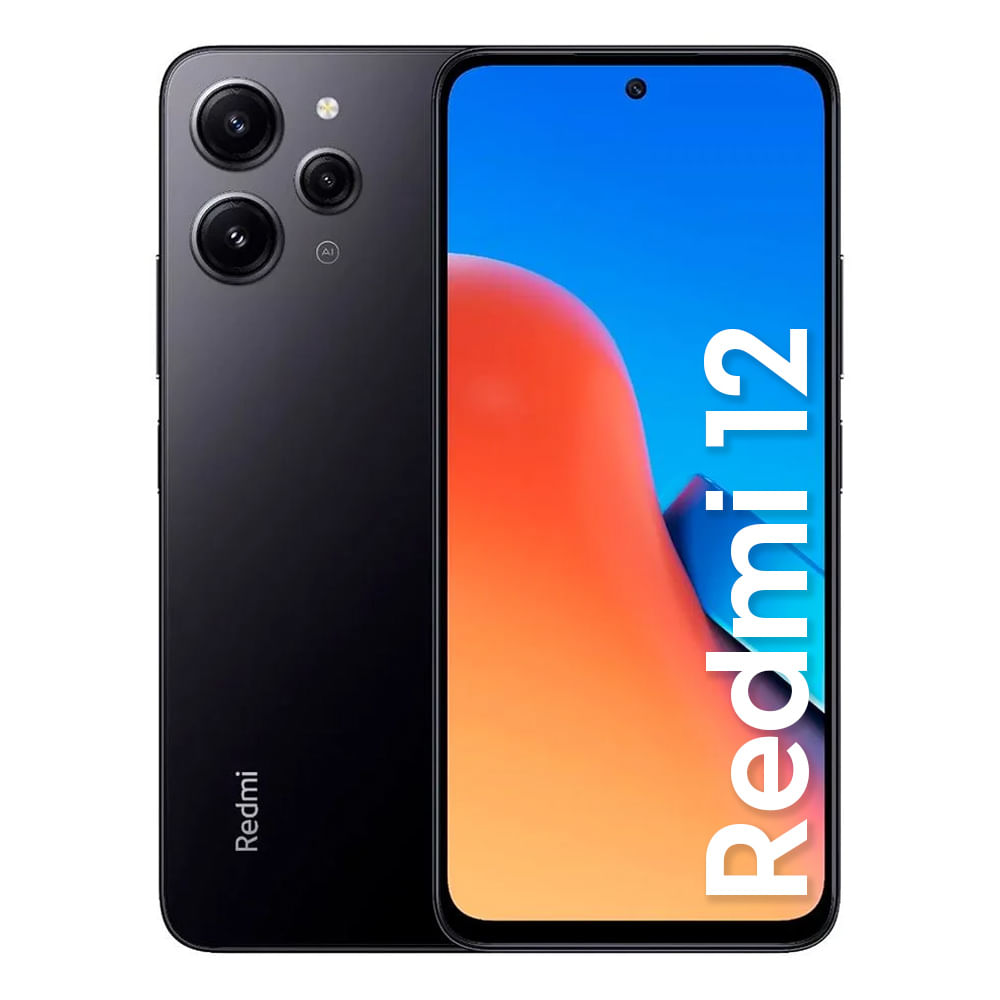 Imagen 1 del producto Celular Xiaomi Redmi 12 128GB, 4GB RAM, cámara trasera 50MP y frontal 8MP, 6.79"", negro