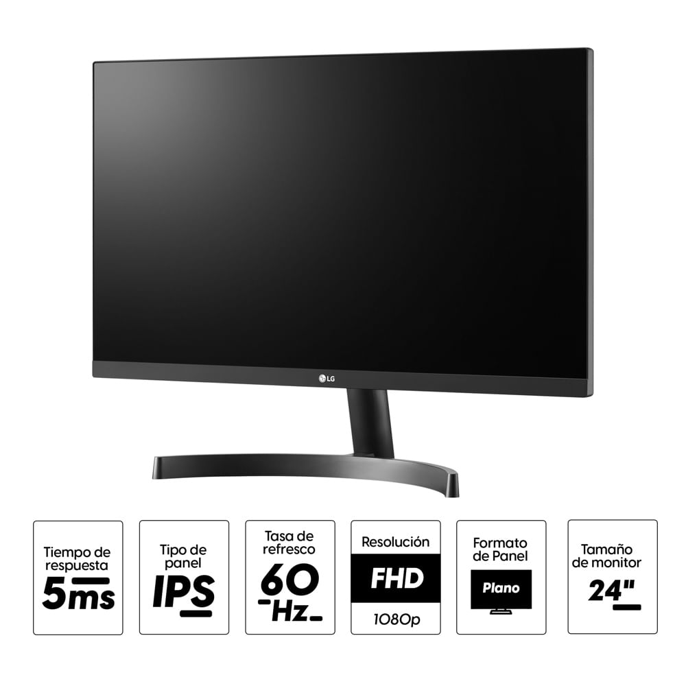 Imagen 2 del producto Reacondicionado: Monitor plano 24"" LG 24MK600M-B IPS FHD 5ms 60Hz FreeSync