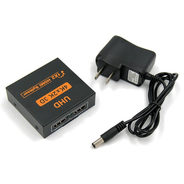 Imagen 2 del producto Hdmi Splitter 1x2 1.4 Full Hd 4k Multiplica Señal Conecta 2 tv - negro