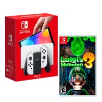 Consola Nintendo Switch Oled 64GB, blancoo + Luigis Mansion 3
