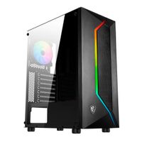 Gabinete Gamer Msi MAG Vampiric 100R RGB, ATX/Micro ATX/Mini-ITX, Panel lateral vidrio templado, sin fuente