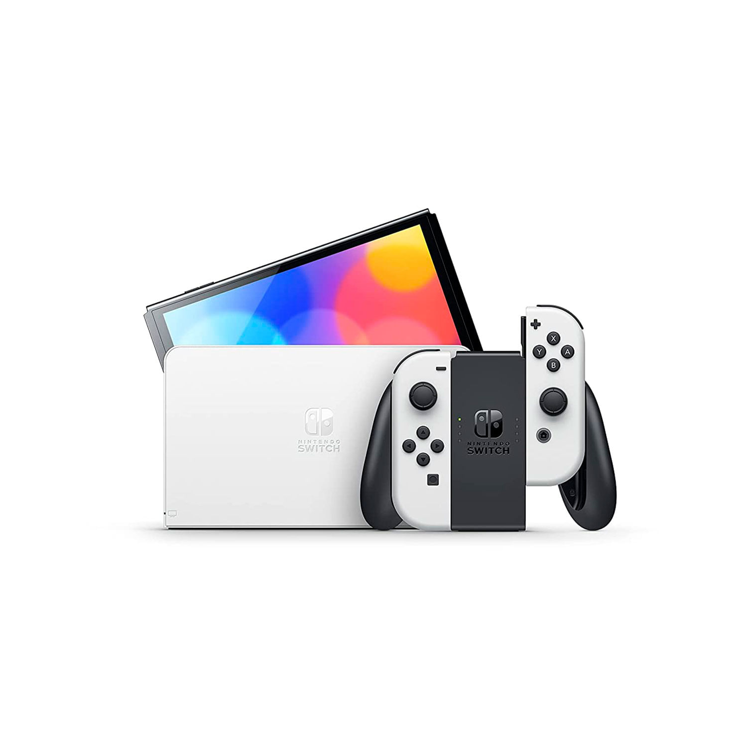 Imagen 2 del producto Consola Nintendo Switch Oled 64GB, blanco + Mario Kart 8 + Mario Party Superstar + Pokémon Legends Arceus