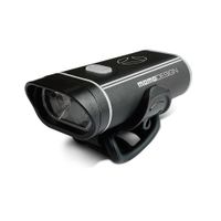 Luz delantera para Bicicletas Momo Design, doble LED, duración 6 horas, carga 2 horas, negro