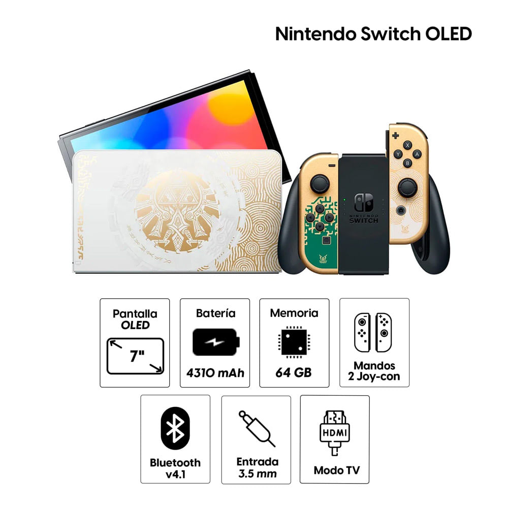 Imagen 2 del producto Consola Nintendo Switch Oled Edición The Legend Zelda Tear of the Kingdom