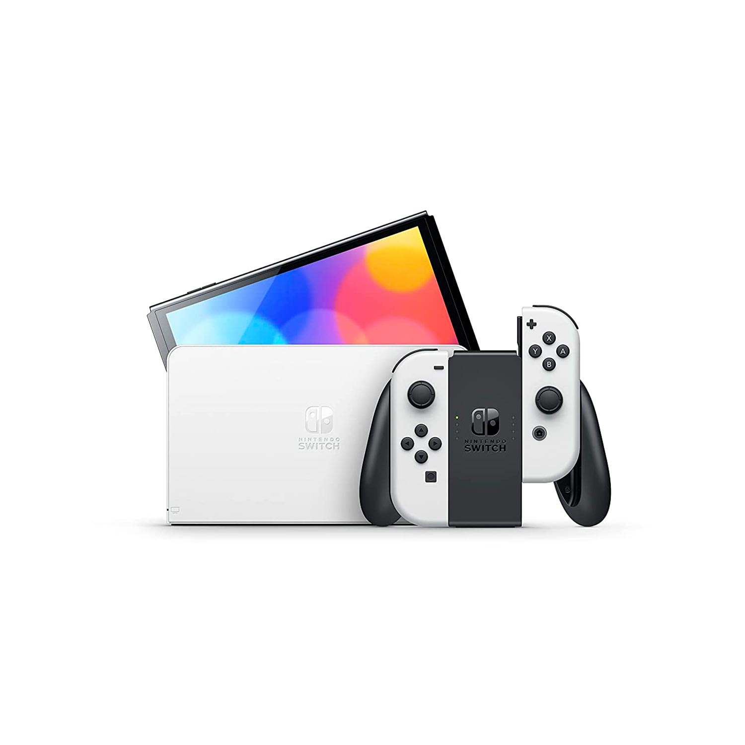 Imagen 2 del producto Consola Nintendo Switch Oled 64GB, blanco + Juego Mario Strikers Battle League