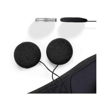 Imagen 2 del producto Máscara de viaje Radioshack bluetooth con auriculares, negra