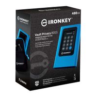 Unidad de estado sólido externo Kingston IronKey Vault Privacy 80 480GB, USB 3.2, encriptada