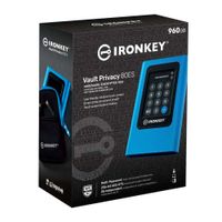 Unidad de estado sólido externo Kingston IronKey Vault Privacy 80 960GB, USB 3.2, encriptada