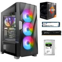 PC Gamer Intel RYZEN 5-5600GT + RAM 16GB + Disco 1TB + SSD 500GB + FreeDos + Case Gamer