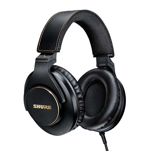 Audífonos over ear sin micrófono Shure SRH840A adaptador 1/4", conector 3.5 mm, cable desmontable, negro