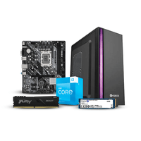 PC armada: Intel Core i3-13100 + Placa Asrock H610M-HDV/M.2 + Ram 8GB + SSD 500GB + Case con fuente Teros TE1075N ATX + armado