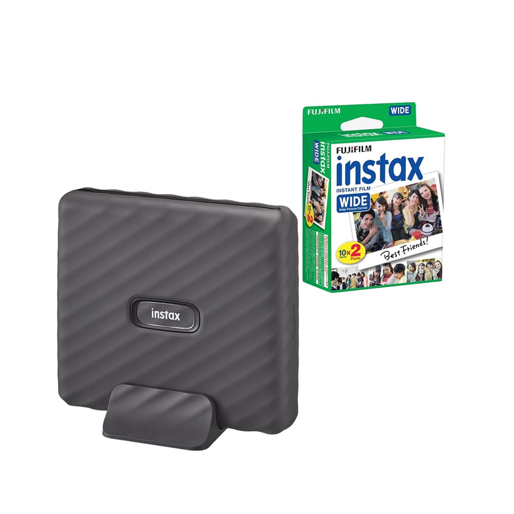 Imagen 1 del producto Impresora Fujifilm Instax Link Wide, mocha gray + Pack pelicula Widex20