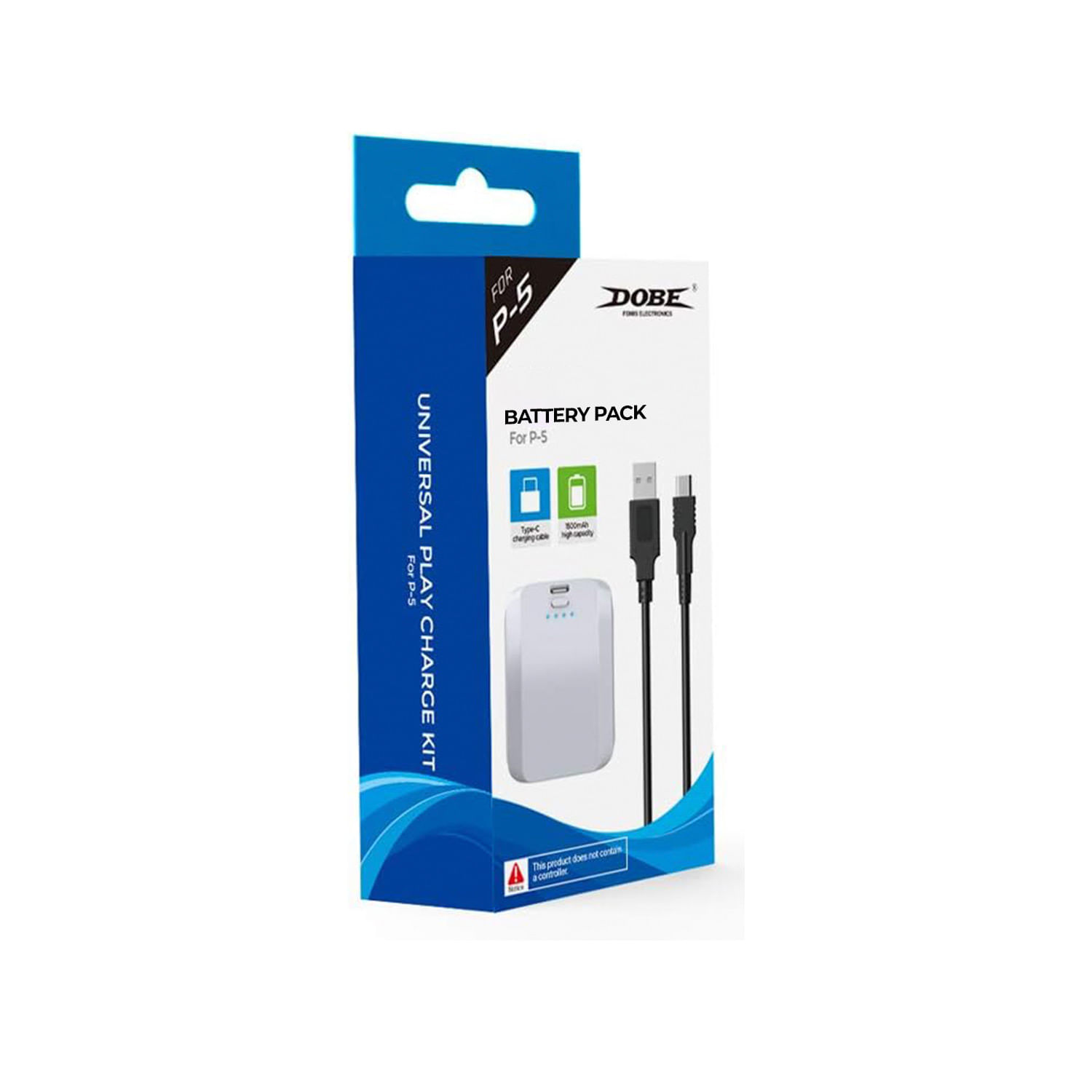 Batería Recargable Dobe Para Mando Dualsense Ps5 1500Mah Blanco