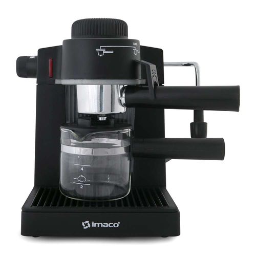 Cafetera espresso Imaco IECM5B 670w, capacidad 4 tazas, 5 bares, negro