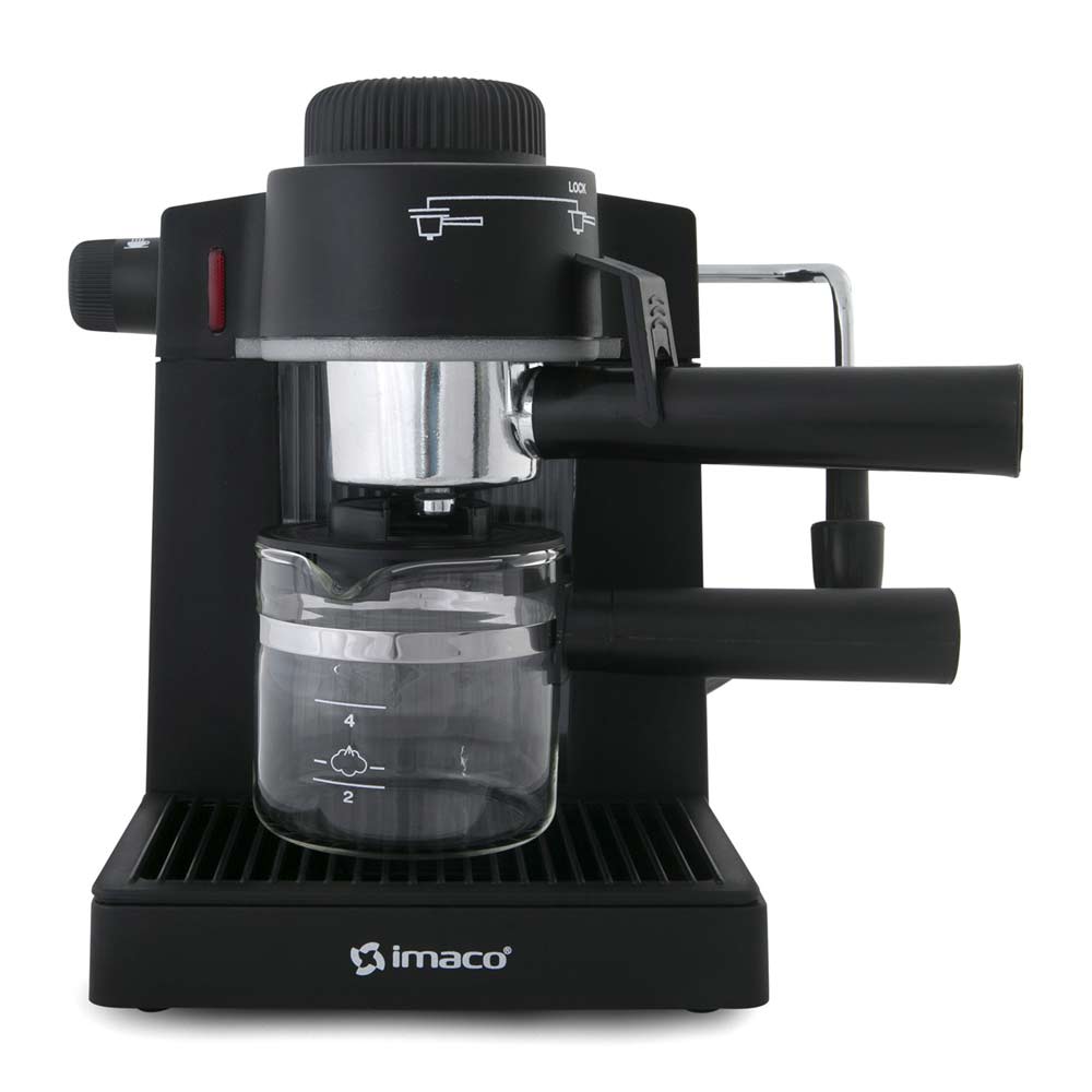 Imagen 1 del producto Cafetera espresso Imaco IECM5B 670w, capacidad 4 tazas, 5 bares, negro