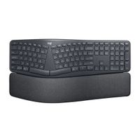 Reacondicionado: Teclado inalámbrico Logitech ERGO K860, membrana, bluetooth, ergonómico, teclado numérico, usa pilas, negro
