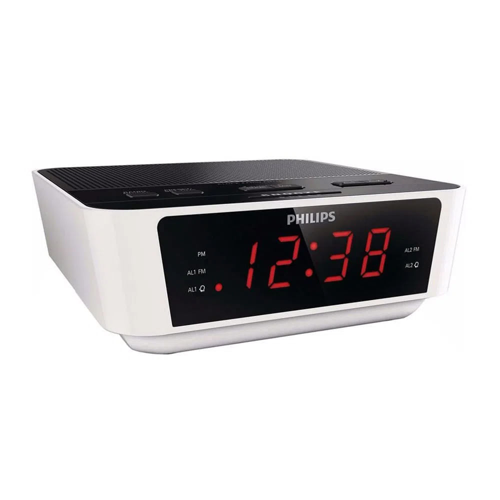 Imagen 2 del producto Reacondicionado: Radio reloj despertador Philips AJ3116 temporizador, FM, blanco