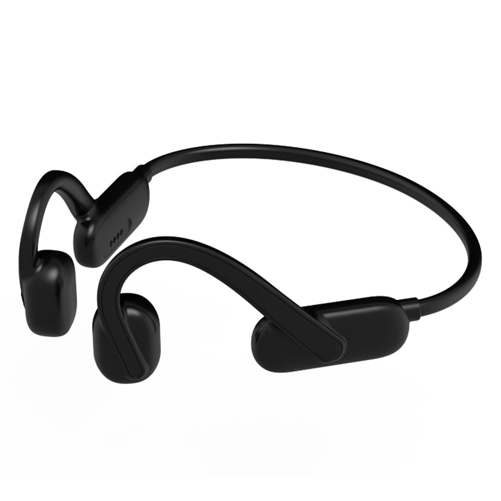 Audífonos bluetooth conducción ósea Decibel HT5 IPX6, máx. 8 horas, carga magnética, negro