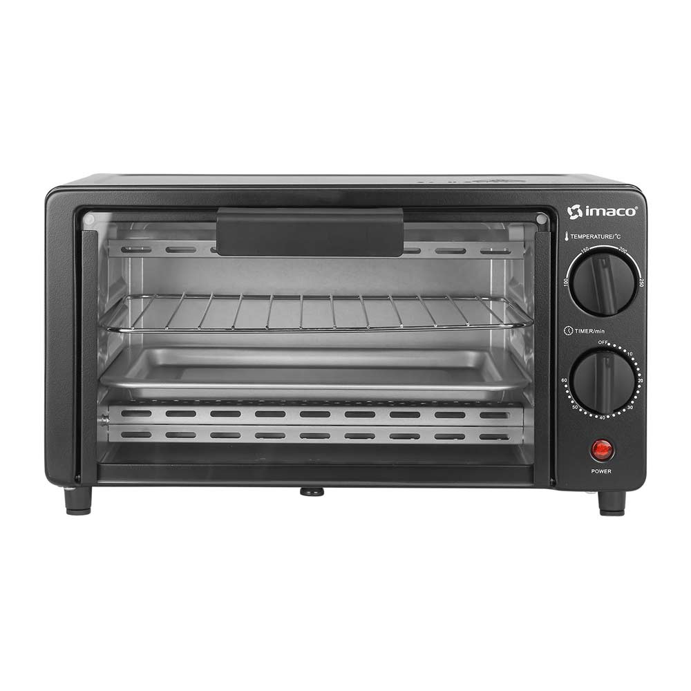 Horno eléctrico Imaco HE900B 800w, 9 litros, temperatura máx. 200°c, negro